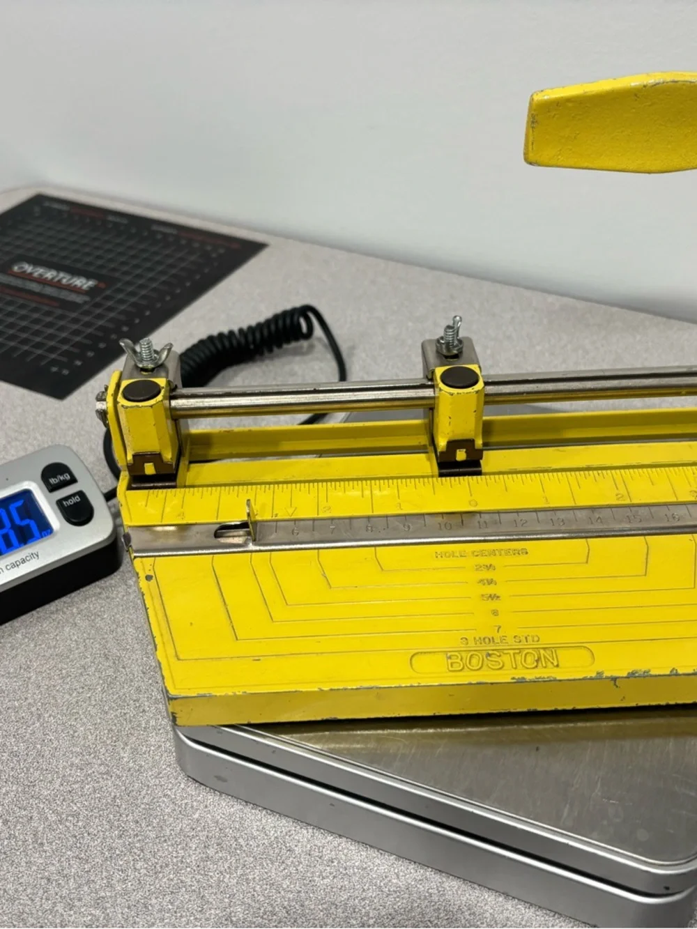 Vintage Yellow 3-Hole Punch for Office and Crafts